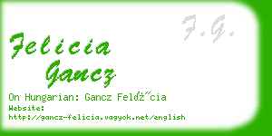 felicia gancz business card